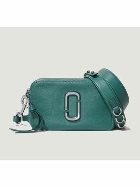 Marc Jacobs Softshot 21 Leather Crossbody Purse in Cucumber Bag